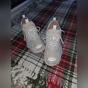 JEFFREY CAMPBELL White Athletic Style Platforms 7.5M